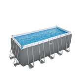 Bestway Rectangular Frame Pool Set 6.40m x 2.74m x 1.32m Includes Pool + Sand Filter Pump(220-240V) + Ladder + Cover + ChemConnect Dispenser