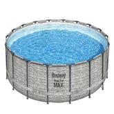 Bestway Frame Pool Pro max Set 5.49m x 1.22m Includes Pool + Filter Pump(220-240V) + Ladder + Cover + Compatible with Cartridge 58012(III)220-240V