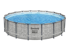 Bestway Frame Pool Pro max Set 5.49m x 1.22m Includes Pool + Filter Pump(220-240V) + Ladder + Cover + Compatible with Cartridge 58012(III)220-240V