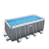 Bestway Rectangular Frame Pool Set 5.49m x 2.74m x 1.32m Includes Pool + Sand Filter Pump(220-240V) + Safety Ladder + Cover + ChemConnect Dispenser
