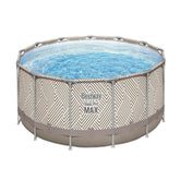 Bestway Frame Pool Set 3.96m x 1.07m Includes Pool + Filter Pump(220-240V) + Ladder + Cover + Canopy + Compatible with Cartridge 58094(II)220-240V