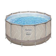 Bestway Frame Pool Set 3.96m x 1.07m Includes Pool + Filter Pump(220-240V) + Ladder + Cover + Canopy + Compatible with Cartridge 58094(II)220-240V