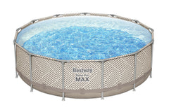 Bestway Frame Pool Set 3.96m x 1.07m Includes Pool + Filter Pump(220-240V) + Ladder + Cover + Canopy + Compatible with Cartridge 58094(II)220-240V