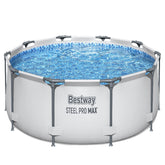 Bestway Frame Pool Set 3.05m x 76cm Includes Pool + Filter Pump(220-240V) + Compatible with Cartridge 58093(I)220-240V