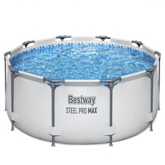 Bestway Frame Pool Set 3.05m x 76cm Includes Pool + Filter Pump(220-240V) + Compatible with Cartridge 58093(I)220-240V