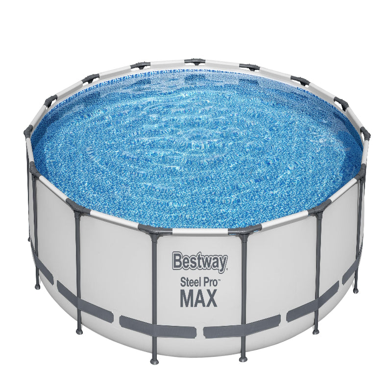 Bestway Frame Pool Set 4.57m x 1.07m Includes Pool + Filter Pump(220-240V) + Ladder + Cover + Compatible with Cartridge 58094(II)220-240V