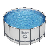 Bestway Frame Pool Set 4.57m x 1.07m Includes Pool + Filter Pump(220-240V) + Ladder + Cover + Compatible with Cartridge 58094(II)220-240V