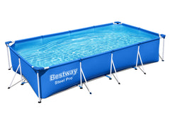 Bestway Frame Pool Set 4.00m x 2.11m x 81cm Includes Pool + Filter Pump(220-240V) + Compatible with Cartridge 58093(I)220-240V