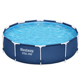 Bestway Frame Pool Set 3.05m x 76cm Includes Pool + Filter Pump(220-240V) + Compatible with Cartridge 58093(I)220-240V - Blue