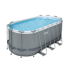 Bestway 5.49M X 2.74M X 1.22M Oval Pool Set (One Pool, Filter Pump(220-240V), Ladder,Cover, ChemConnect Dispenser, Compatible with Cartridge 58012(Iii))220-240V)