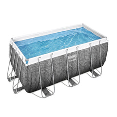 Bestway 4.04M X 2.01M X 1.00M Rectangular Pool Set (Contents:Pool, Filter Pump(220-240V), Ladder, Chemconnect Dispenser, Compatible with Cartridge 58094(Ⅱ)220-240V)