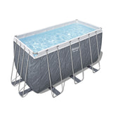 Bestway Rectangular Frame Pool Set 4.12m x 2.01m x 1.22m Includes Pool + Filter Pump(220-240V) + Ladder + ChemConnect Dispenser + Compatible with Cartridge 58094(Ⅱ)220-240V