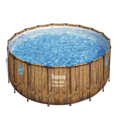 Bestway Frame Pool Set 5.49m x 1.22m Includes Pool + Filter Pump(220-240V) + Ladder + Cover + ChemConnect Dispenser + Compatible with Cartridge 58012(III)220-240V