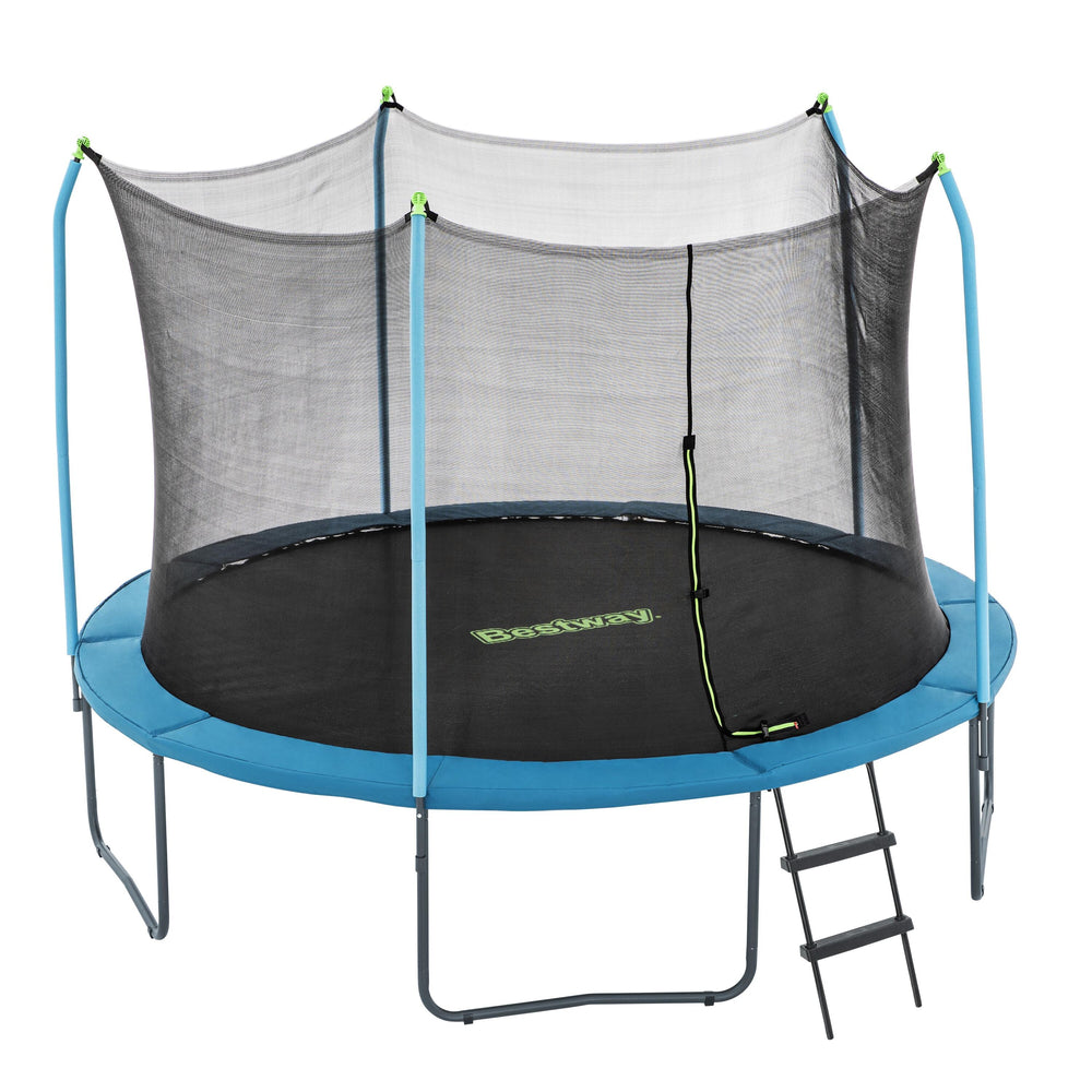 Bestway 3.66m x 2.78m Xtreme Air Trampoline (1 trampoline, 1 spring-loading tool, 5 anchors, 10 foot pads, 1 ladder) Age 6+