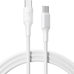 كابل فولتمي باورلينك من سلسلة EDC، من النوع C إلى النوع C، بطول 2.0 متر، 5 أمبير، 100 واط، أبيض اللون