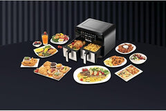 Black & Decker Digital Dual Zone Air Fryer 1700W 4L+4L Capacity With Rapid Hot Air Circulation
