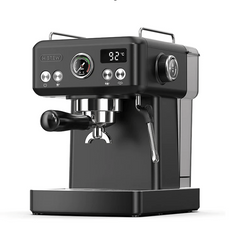 آلة صنع قهوة الإسبريسو شبه أوتوماتيكية HiBREW H10A، باللون الأسود