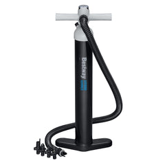 Bestway Air Hammer Sport High Pressure Manual Air Pump (hand pump, flexible hose(1.2m), 5 sizes of safety valve adaptors,)