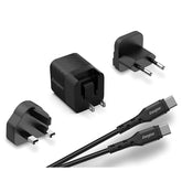 Energizer Ultimate 38W PD/QC Wall Charger with Universal Plug, Dual Output, USB-C to USB-C Braided Cable