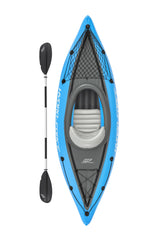 Bestway 2.75M X 81CM Cove Champion X1 Kayak (Contents :1 kayak,1 paddle,1 hand pump,2 fins, 1 storage net, repair patch)