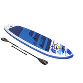 Bestway 3.05M X 84CM X 12CM Oceana Convertible Set (Contents:1 paddleboard, 1 paddle, 1 hand pump, 1 backpack, 1 coiled leash, 1 seat, 1 footrest,1 fin, repair kit)