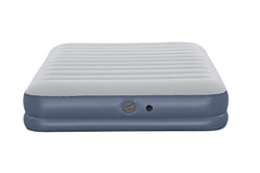 Bestway 2.03m x 1.52m x 36cm Tritech Air Mattress Queen Built-in Rechargeable Pump (air mattress, repair patch,USB charging cable, with Built-in Rechargeable Pump)