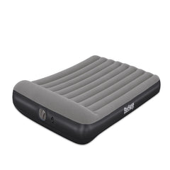 Bestway 2.03m x 1.52m x 30cm Tritech Air Mattress Queen Built-in USB pump (Air Mattress, repair patch, with Built-in Pump(5V-2A))