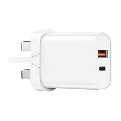 WIWU PD+QC Charger, UK Plug Wi-U002 White
