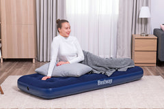 BESTWAY 1.85M X 76CM X 22CM AIR MATTRESS JR.TWIN (Contents:Air Mattress, repair patch)
