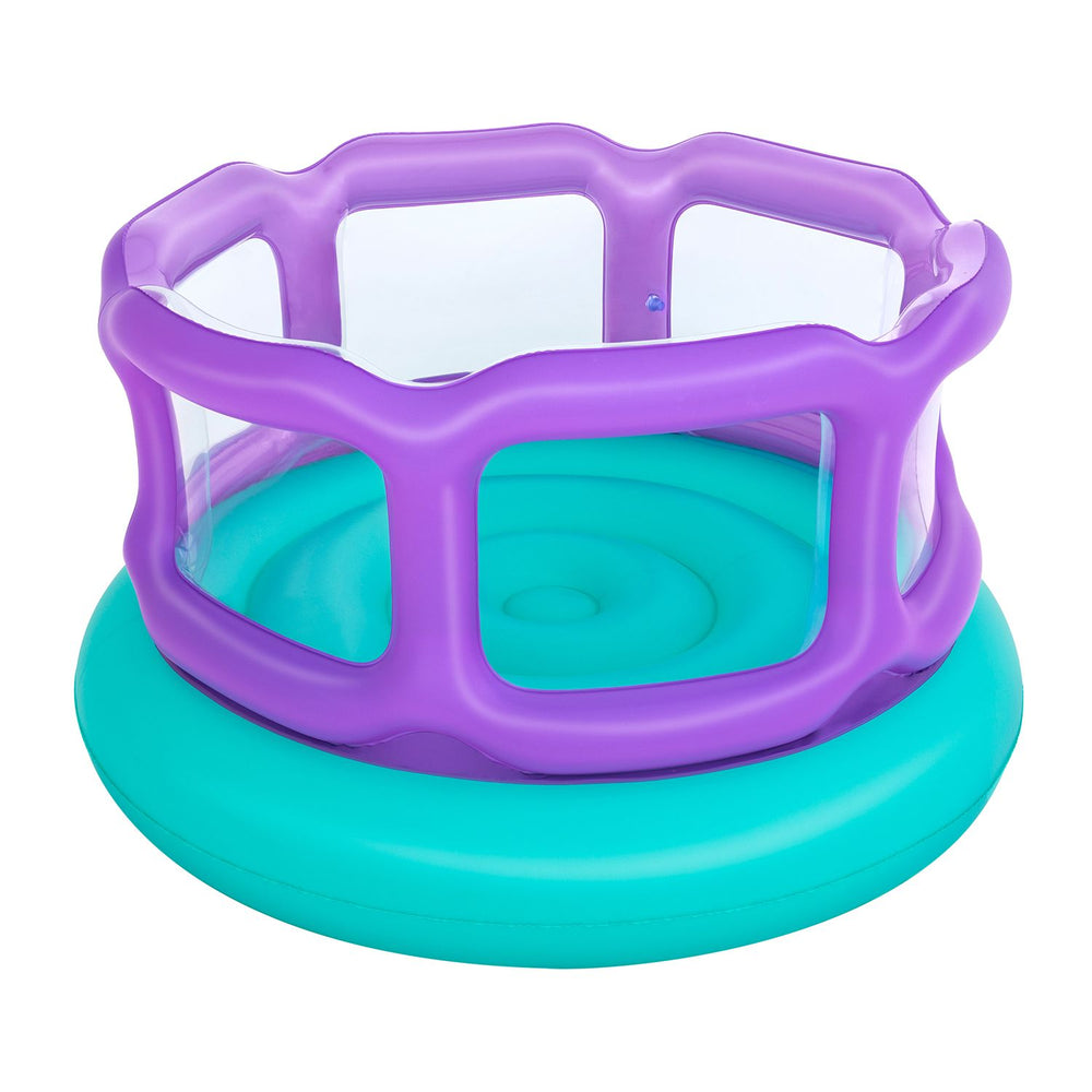 BESTWAY 1.52M X 1.52M X 84CM LAUGH 'N LEAP BOUNCER (1 bouncer, repair patch,4 foot pins) Age 3+