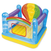 BESTWAY 1.75M X 1.73M X 1.37M JUMPIN' BALLOON BOUNCER (Contents:1 bouncer,3 inflatable ring,repair patch,4 foot pins) Age 3+