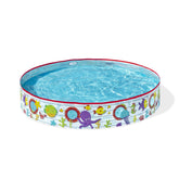 BESTWAY Φ1.52M X H25CM FILL 'N FUN POOL (Contents:One pool, repair patch.) Age 2+