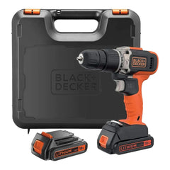 B+D Cordless Hammer Drill 18V + 2 Batteries + KitBox