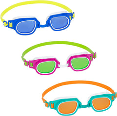 BESTWAY AQUANAUT ESSENTIAL GOGGLES (Contents:one pair of goggles, 3 assorted colors) Age 7+