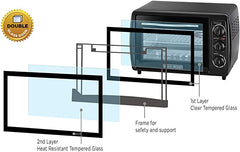 Black&Decker Double Glass Toaster Oven w R 19L