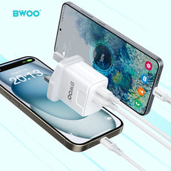 PD 20W + QC 18W DUAL PORT WALL CHARGER