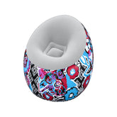 Bestway 1.12M X 1.12M X 66CM Inflate-A-Chair Floral Air Chair (Contents:chair, repair patch,)