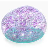Bestway 1.14M X 1.12M X 66CM Glitter Dream Inflate-A-Chair Air Chair (1 chair, repair patch) Age 6+