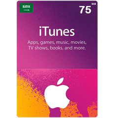 Apple Itunes E-Cards iTunes Gift Card - 75 SAR
