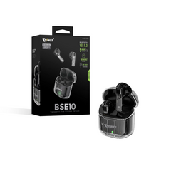 XPower BSE10 True Wireless Bluetooth 5.3 Earbuds - Transparent black - 4895246604237