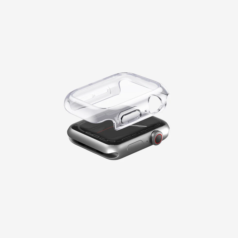 UNIQ GARDE HYBRID WATCH CASE WITH SCREEN PROTECTION 41MM DOVE (CLEAR)
