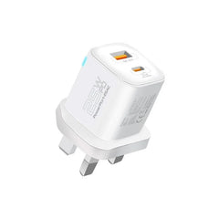 Apple iPhone 17 Pro Max 512GB Deep Blue +Promate 25W Wall Charger Head with USB-A and Type-C Ports - White