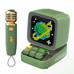 Divoom DitooMic Bluetooth Speaker Microphone Karaoke Function - Green