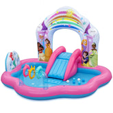 Bestway 2.21m x 1.93m x 1.40m Disney Princess Enchanted Palace Play Center (1 pool, 3 crowns, 6 play balls, repair patch) Age 2+