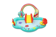 Bestway 2.21M X 1.93M X 1.17M Play Center (Contents: 1 pool, 3 star rings, 6 play balls, repair patch.) Age 2+