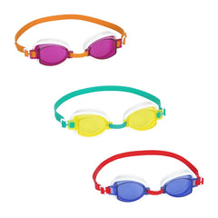 BESTWAY AQUA BURST ESSENTIAL GOGGLES (Contents:one pair of goggles, 3 assorted colors) Age 7+