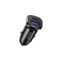 UGREEN 30W 2-Port Fast Car Charger (Space Grey)
