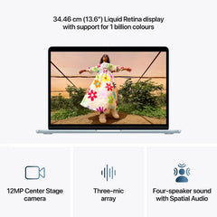 Apple MacBook Air 13.6" M5 10_core CPU/10_core GPU/ 24GB RAM/1TB SSD /Skyblue - 1YW
