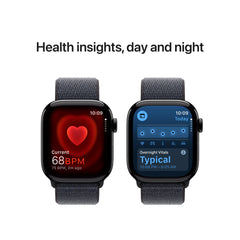 APPLE WATCH SERIES 10 GPS 42MM JET BLACK ALUMINIUM CASE WITH INK SPORT LOOP