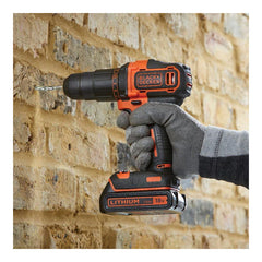 18V Lithium-Ion 2 Gear Hammer Drill + 400mA Charger + 1 Battery + Kitbox